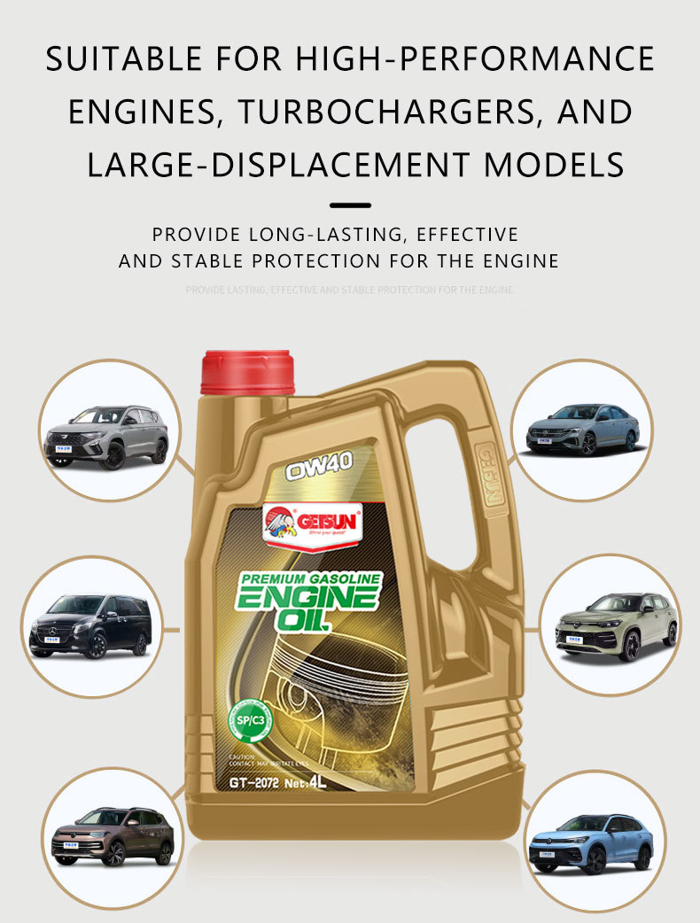 Power Up 0W-40 Fully Synthetic Motor Oil Long Chain Additives For Protection
