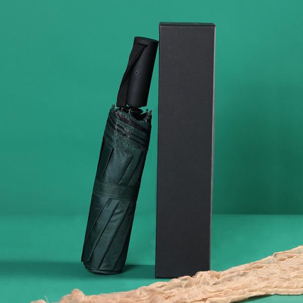 Portable Rectangular Corrugated Display Boxes Black Umbrella Packaging Box