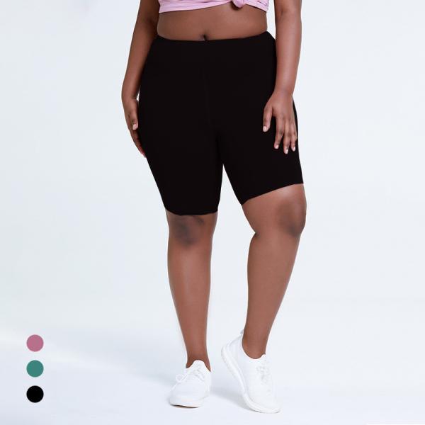 Quadril alto do short da ioga do Waisted das mulheres despidas que levanta mais a roupa do exercício do tamanho
