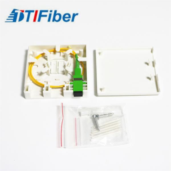 Mini Distribution Fiber Optic Terminal Box Wall Mounted Structure With SC