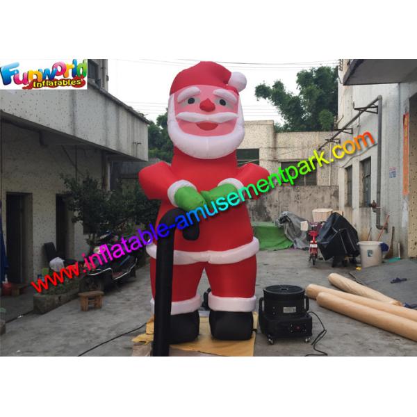 10 Feet Oxford Inflatable Santa Claus , Inflatable Father Christmas Balloons