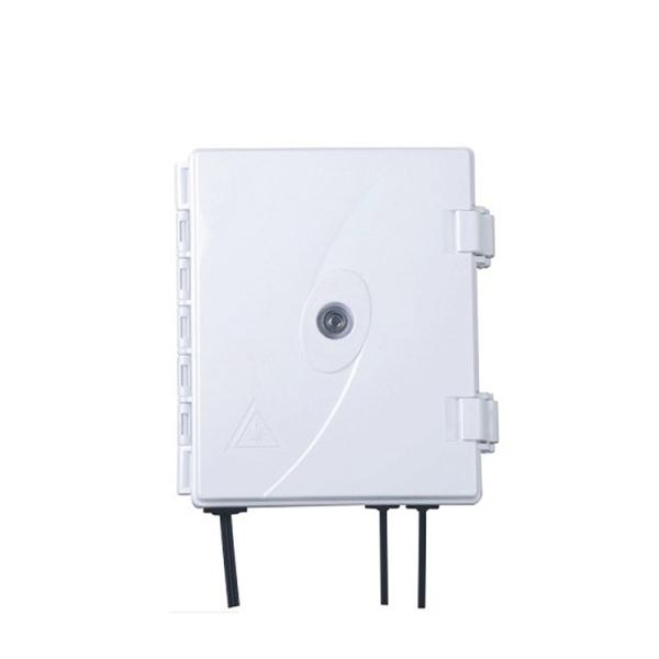 Flame Retardant Optical Fiber Termination Box Outdoor Wall Mounted With 2 Core SC Adapter