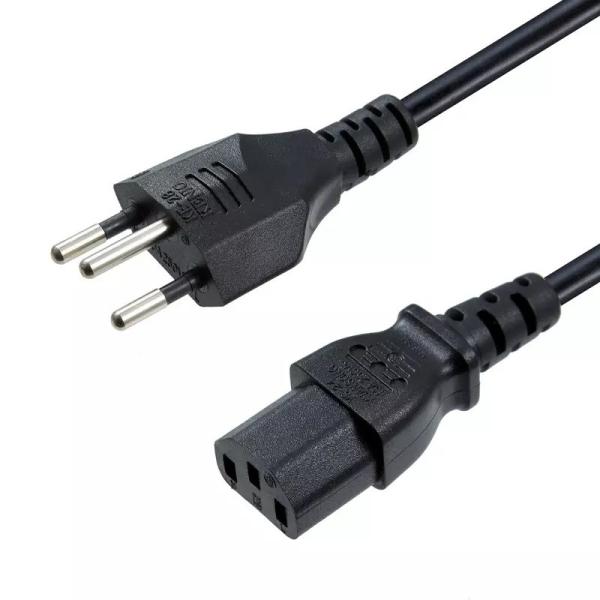 SEV 1011 スイス型 J から IEC C13 電源ケーブル 10A 250V