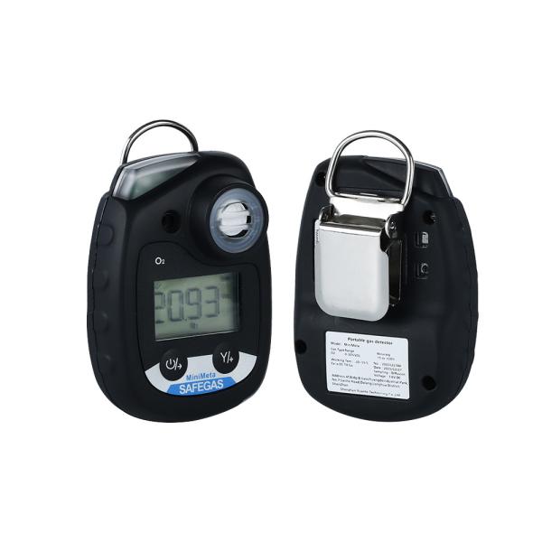 MiniMeta Portable Single Gas Detector for SO2 with IP68 Protection 2-Year Standby and Sound Light Vibration Alarm