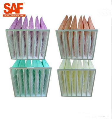 Glass Fiber Pocket Non Woven Filter High Dust Holding Ability For HVAC System