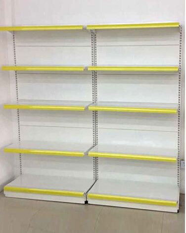 Commercial Retail Shelving Supermarket Racks Steel Plain Back Panel