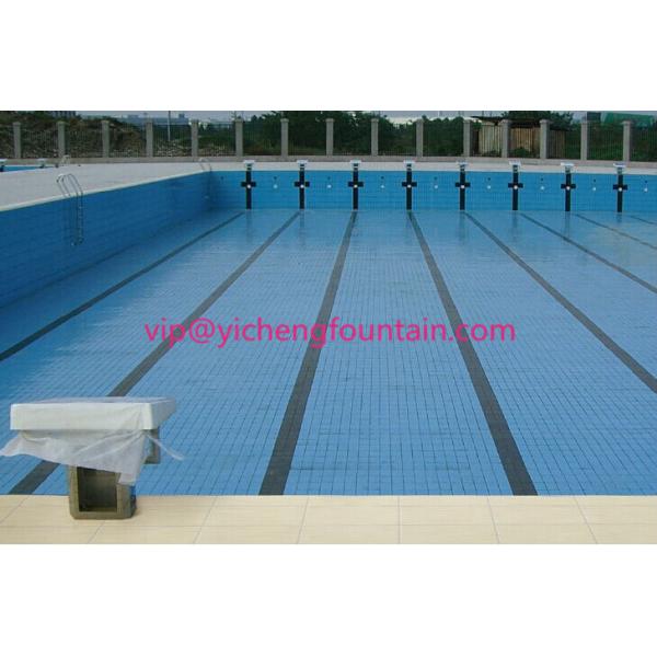 Pool Wall / Floor Swimming Pool Accessories Tiles Glazed Ceramic 7.2 Inch X 3.45 Inch