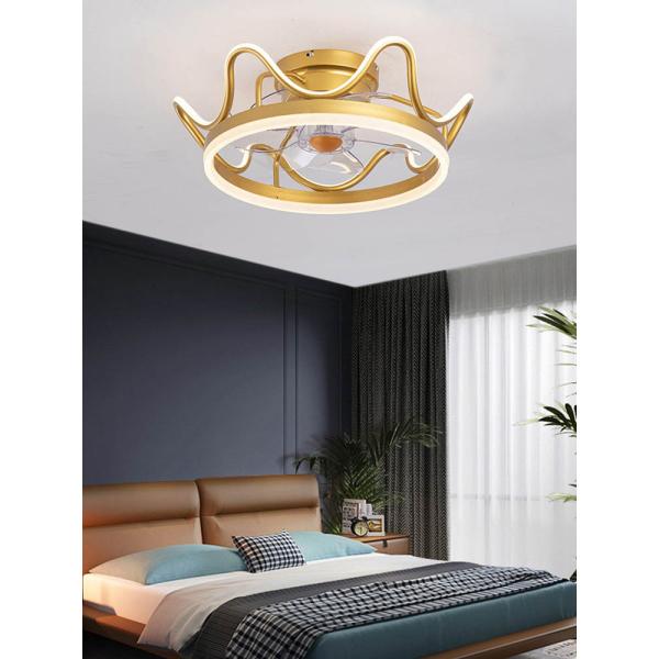 Living Room Modern Simple Ceiling Fan with Aluminum Iron Base and 20000 Working Hours