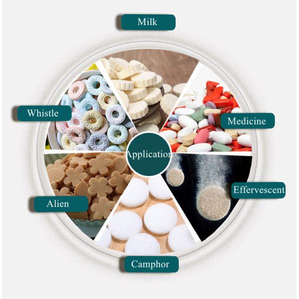 Máquina de compressão de comprimidos rotativa totalmente automática de dupla cor para bloco de lavagem de louça