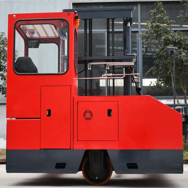 MAX 8m lifting height seated multi direction electric forklift 4-direction reach truck for narrow aisle