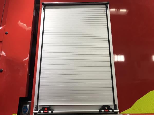 Comercial OEM Service Fire Fighting Truck Manual Rolling Sliding Aluminum Alloy Profile Auto Roll up Metal Garage Door