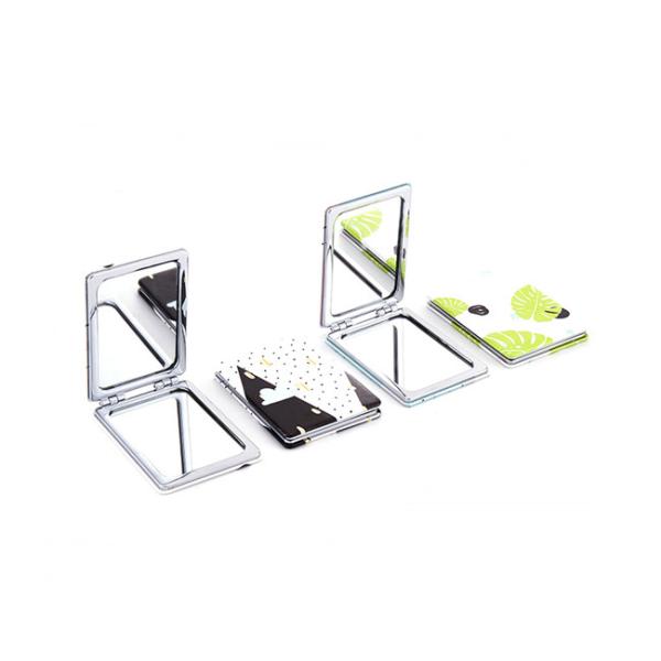 Logo pliable mignon d'impression de cadeau de souvenir de miroir cosmétique de poche de rectangle