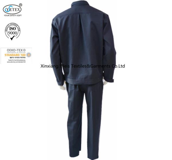 Navy Blue Fire Retardant Suit / Protective Flame Retardant Boiler Suit
