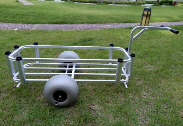 Foldable Beach Wagon Cart Aluminum Material With Liner