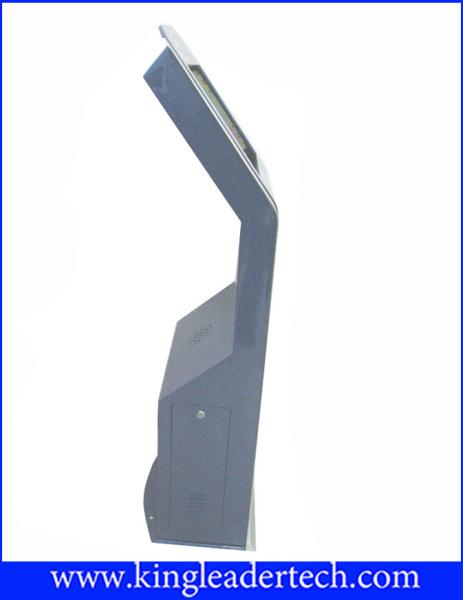 Indoor SAW Touch Screen Freestanding Kiosk With Thermal Printer / Barcode Scanner