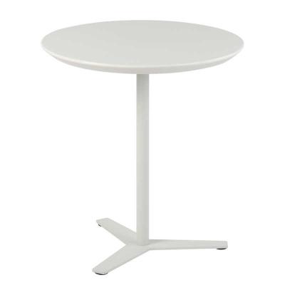 Polegada lateral superior da tabela de extremidade H26.59 da sala de visitas do ABS branco do pé do metal