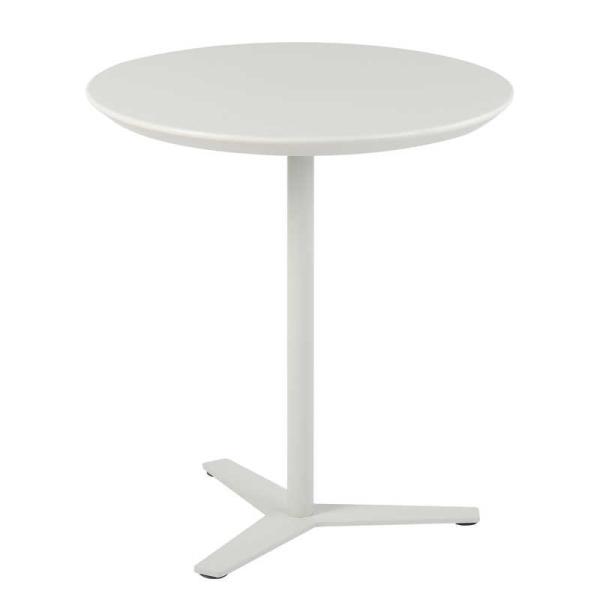 Polegada lateral superior da tabela de extremidade H26.59 da sala de visitas do ABS branco do pé do metal