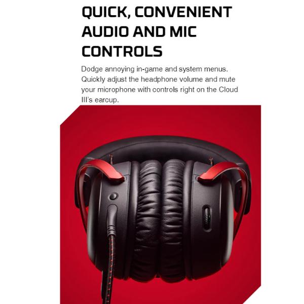 Hy-perX Cloud 3 III Wired Gaming Headset With DTS Sound Mic USB Noise-Cancelling Headphone for PC PS Xbox Switch Earphone