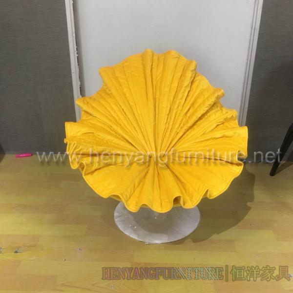 High replica Colorful bloom easy chair flower shape chair bloom lounge chair in fabric modern calssic lougne chair