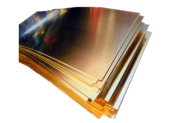 Folha de bronze C95200 C95400 do metal de alumínio, placa de metal de cobre resistente à corrosão