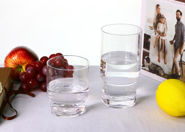 Hand Made 130mm Crystal Beer Glasses , 230ml Pint Beer Glasses