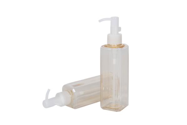 o quadrado Iso9001 do ombro do ângulo 180ml direito bombeia garrafas cosméticas