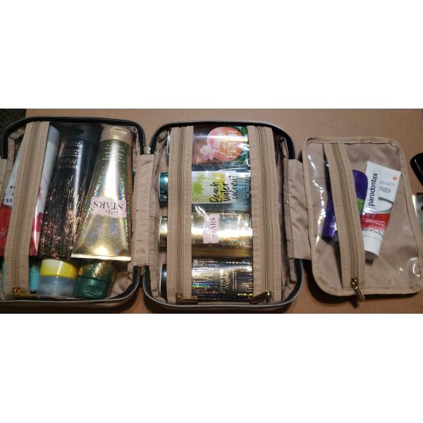 Travel Makeup And Toiletry Bag Organizer Hanging Hook Water Resistant 12x9x4