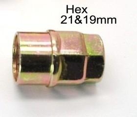 2.5 Cm Closed Acorn Locking Lug Nuts Zinc Key Apply To Wheels / Rims