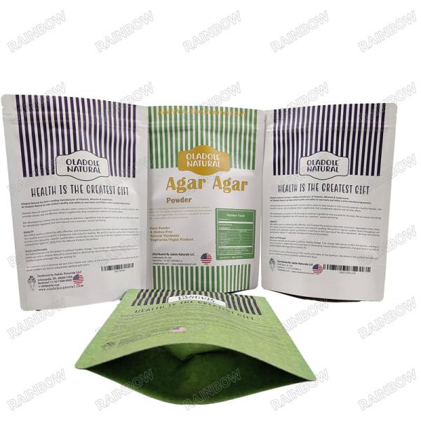 Sacos de papel kraft 100% biodegradáveis para embalagens de alimentos para animais de estimação