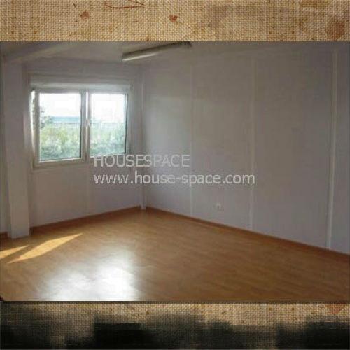 Duas casas modulares modernas de aço do recipiente da história