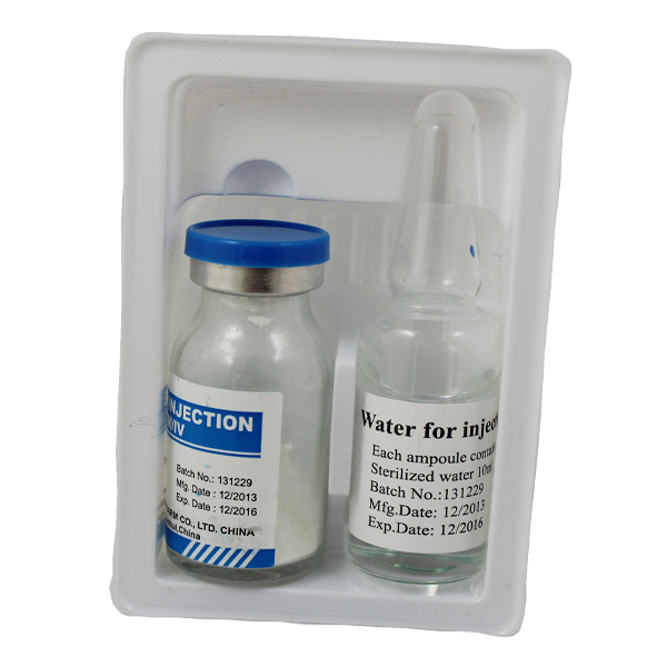 Ceftriaxone Sodium For Injection 1g/7ml+5ml water, 1+1pc/box, GMP medicine BP/USP/CP