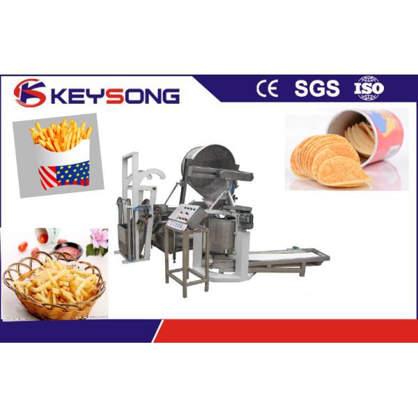 304 Stainless Steel Potato Chips Making Machine 100 - 200 Kg / H Production Capacity