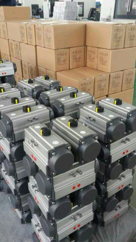 Aluminum Body Pneumatic Valve Actuator Single Effect Spring Return Low Noise