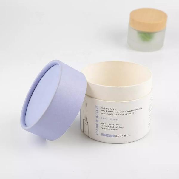 Custom Cardboard CMYK Printing Paper Tube Cosmetic Packaging For Cosmetic Serum