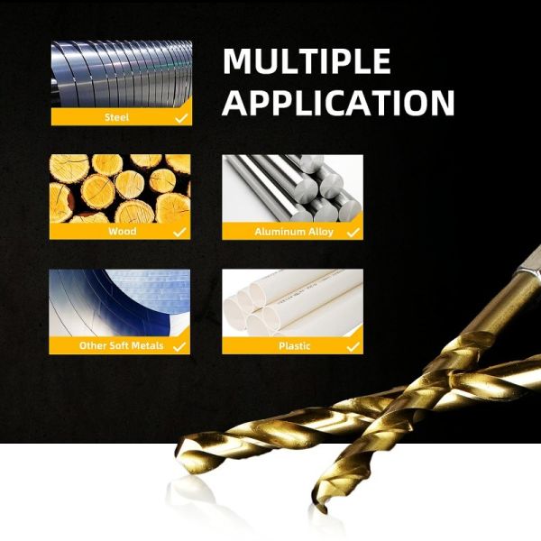 DIN / ANSI Hex Shank HSS Saw Drill Bit For Soft Metal Wood Plastic Drilling