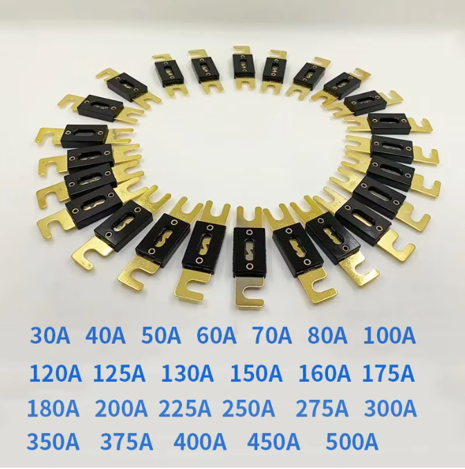 500A 32V Large Current Auto Fuse ANL Heavy Duty Fork Lift Truck Fuse Automotive Bolt-Down 250A Fuse Size ANL Car Fuse ANS ANM