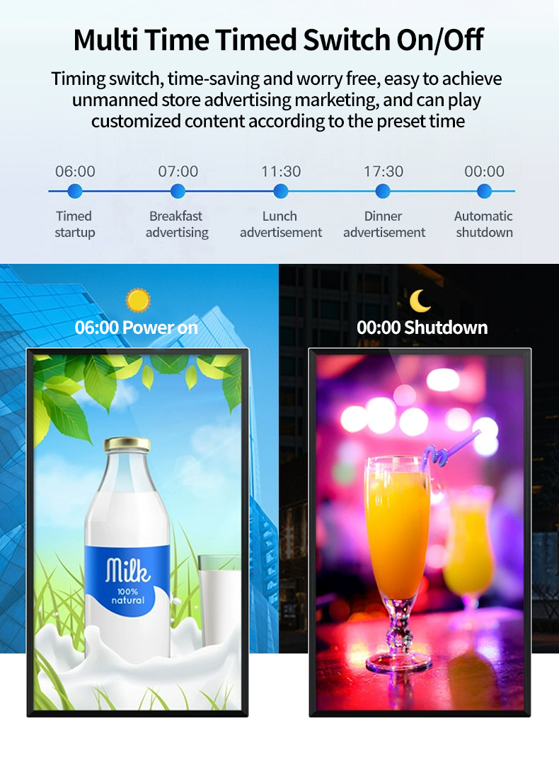 Стенные цифровые вывески с ЖК-дисплеем Программное обеспечение Android CMS для коммерческой рекламы