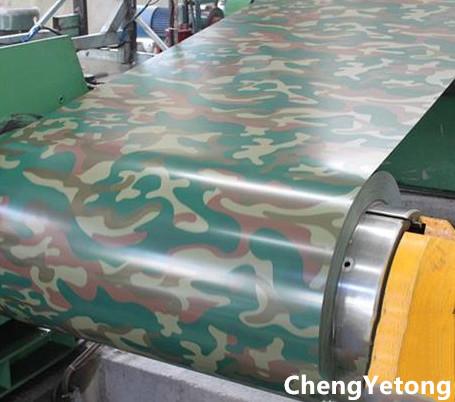 Military Outdoor Decoration Aluminum Sheet Coil , Camouflage Aluminum Trim Coil Stock