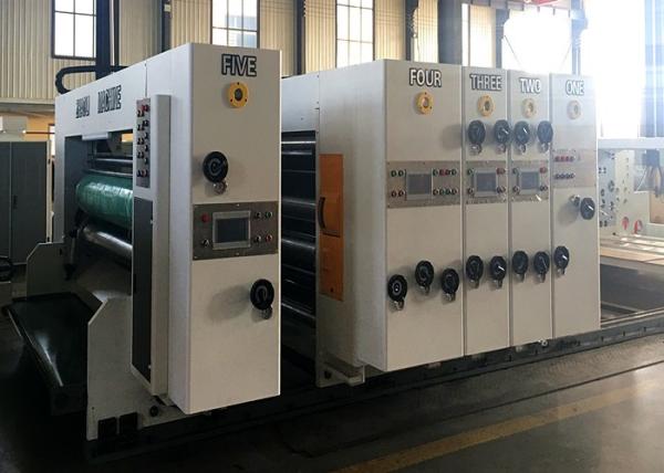 Automatic Feeder Corrugated 3 Colors Flexo Printer Slotter Machine Die Cutter Carton Box