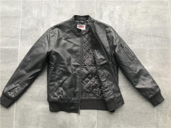 S-XL Size Levis Mens PU Jacket , Dark Brown Faux Leather Jacket LECO1734