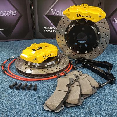 Big Brake Kit Customized Color 4 Piston Brake Caliper Slotted Or Drilled Discs