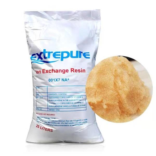 25L / Materiais de consumo do tratamento da água do SACO, Pale Yellow Cation Exchange Resin industrial