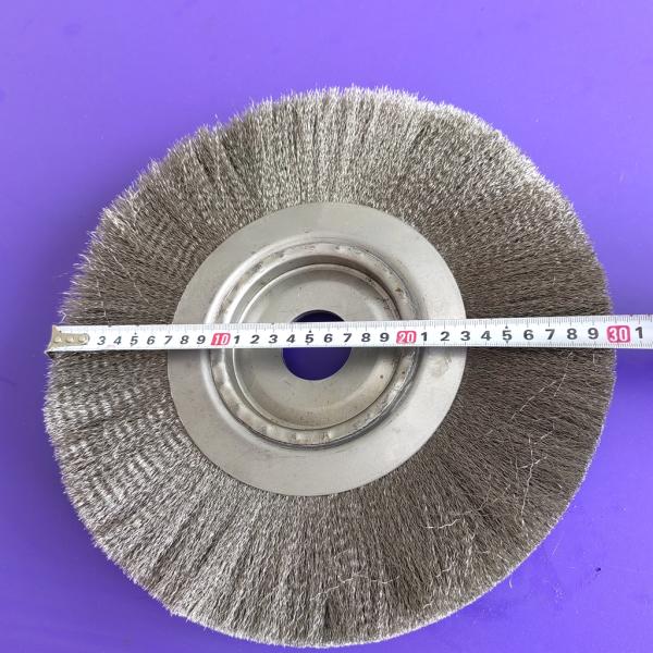 300mm OD Industrial Stainless steel Cylindrical Wire Brush Roller for Cleaning
