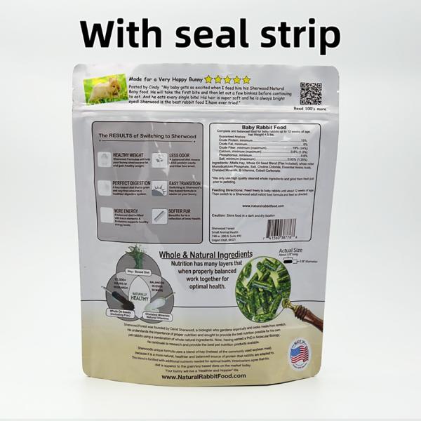 Cost-Effective Stand Up Pouches For Pet Food Packaging With Pet - Safe Materials And Custom Printed.