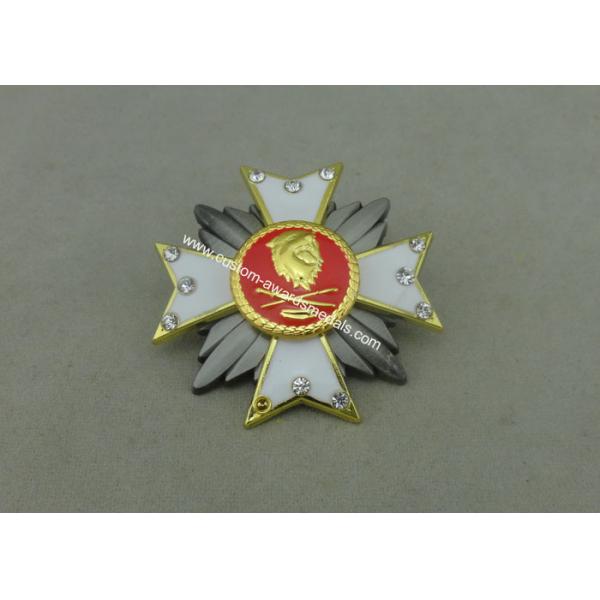 Die Casting Zinc Alloy Souvenir Badges , Government 3D Badge