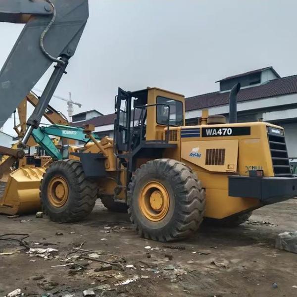 Высококачественный подержанный загрузчик Komatsu WA470-3 из Японии продается по низкой цене