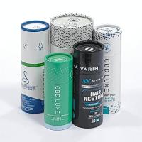 Caixas de tubos de papel reciclado embalagem Caixas de velas redondas personalizadas