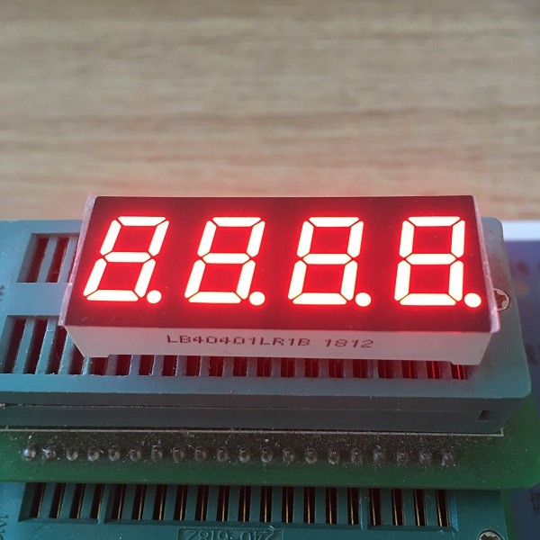 0.4 Inch Multi Color 7 Segment Display Common Cathode Temperature Indicator Applied