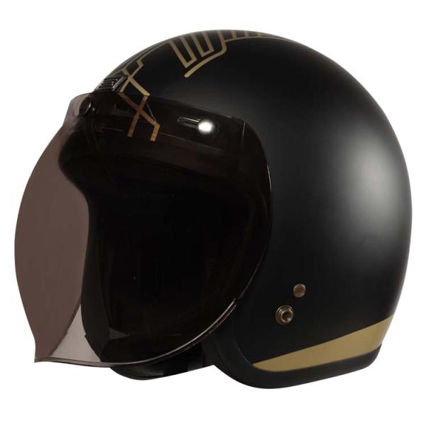 Custom ECE Certified Bubble Visor Shield Open Face Motorcycle Helmet with Materials
