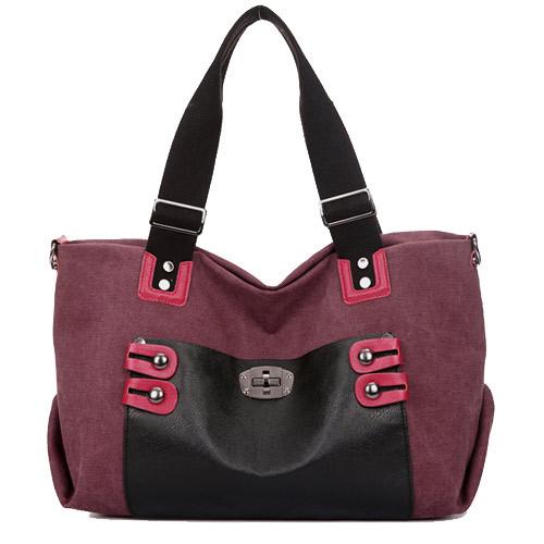 Fashion Woman Lady Classic PU leather Tote Canvas Bag Handbag bolsas femininas bolsas cloe